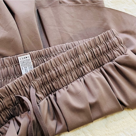 VELOCITY shorts workout gym dance size large mauve color elastic waist. - Picture 4 of 7